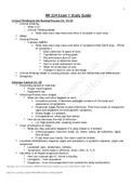 NR 224 Exam 1 Study Guide- Chamberlain college Of Nursing
