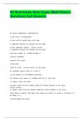 NY Real Estate State Exam &lpar;Mult Choice&rpar; Questions And Answers