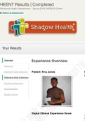 NSG 516: Tina Jones Objective HEENT. Shadow Health 3.