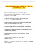 NCE&sol;LPC EXAM QUESTIONS WITH VERIFIED ANSWERS 2024-2025