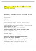 N3381 - Exam 1 &lpar;Psych - S&period; Justice&rpar; Questions With Complete Solutions&period;