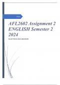 Afl2602 assignment 2 english semester 2 2024.