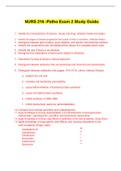 NURS 216 - Patho Exam 2 Study Guide.