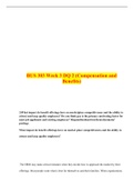 BUS 303 Week 3 DQ 2 (Compensation and Benefits)