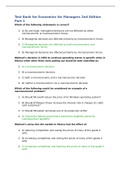 Test Bank for Economics for Managers 2nd Edition Part 1 100&percnt; CORRECT