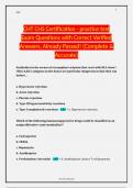 CHT CHS Certification - practice test Exam Questions with Correct Verified Answers&comma; Already Passed&excl; &lpar;Complete & Accurate&rpar;