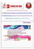 Test Bank for Davis Advantage for Townsend's Essentials of Psychiatric Mental Health Nursing&colon; Concepts of Care in Evidence-Based Practice&comma; 9th Edition by Morgan Townsend &vert; Newest Update 2025&sol;2026