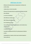CRCR Exam&semi; Q&rsquo;s & A&rsquo;s 