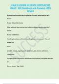 CSLB B LICENSE GENERAL CONTRACTOR  EXAM &vert; 330 Questions and Answers 100&percnt;  Solved