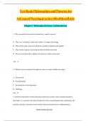 TEST BANK - Philosophies and Theories for Advanced Nursing Practice 4th Edition by Butts & Rich&comma; All 26 Chapters Covered&comma; Verified Latest Edition