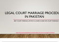 Let Know Guidance of Court Marriage Procedure in Pakistan By Lawyer 