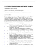 C268 Excel High Stakes Examspreadsheets &lpar;Micheline Douglas&rpar;