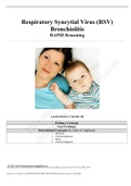 NURSING 102 , Respiratory Syncytial Virus (RSV) Bronchiolitis RAPID Reasoning/ Landon Brown , 9 Months Old 