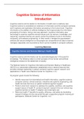  Introduction to Cognitive Science and Cognitive Informatics
