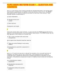 NURS 6660N MIDTERM EXAM 1 &ndash; QUESTION AND ANSWERS