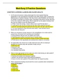 N201 - Med-Surg 2 Practice Questions&period;