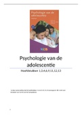 Samenvatting Psychologie van de adolescentie H1,3,4,6,9,11,12,13   samenvatting de ontwikkeling van het kind H9 