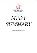 MFD 1 and 2 Summary Bundle