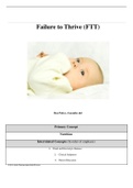 Case Study Failure to Thrive (FTT), Ben Potter, 4 months old, (Latest 2021) Correct Study Guide, Download to Score A