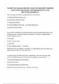 NCSBN TEST BANK FOR THE NCLEX RN 2024&sol;2025 VERIFIED QUESTIONS and Answers with Rationale BEST EXAM SOLUTION GRADED A&plus;