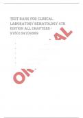 Exam &lpar;elaborations&rpar; Clinical laboratory hematology