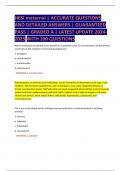 HESI maternal exam &vert; ACCURATE QUESTIONS  AND DETAILED ANSWERS &vert; GUARANTEED  PASS &vert; GRADED A &vert; LATEST UPDATE 2024- 2025 WITH 100 QUESTIONS