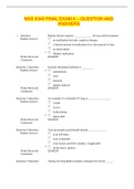 NSG 6340 FINAL EXAM 4 &ndash; QUESTION AND ANSWERS &lpar;Graded A&plus;&rpar; LATEST UPDATE