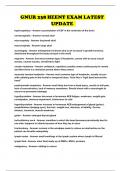 GNUR 238 HEENT EXAM LATEST UPDATE 