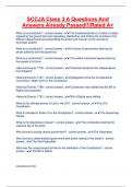 SCCJA Class 3 A Questions And Answers Already Passed&excl;&excl;&excl;Rated A&plus;