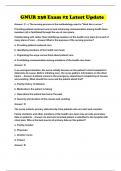 GNUR 238 Exam &num;2 Latest Update 