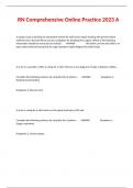 RN Comprehensive Online Practice 2023 A