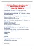 NSG 122 - Exam 1 Questions And Answers Download To Pass&excl;&excl;&excl;A&plus;GRADED