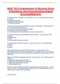 NSG 122 EXAMS Questions And Answers Best Price&excl;&excl;&excl;