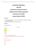 DSC1520 Assignment 2 2021 AS PER UPDATED TUTORIAL LETTER