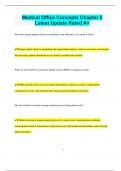 Medical Office Concepts Chapter 5  Latest Update Rated A&plus;