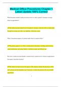 Medical Office Procedures Chapter 1 Latest Update 100&percnt; Correct