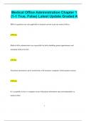 Medical Office Administration Bundled Exams Questions and Answers Latest Versions &lpar;2024&sol;2025&rpar; &lpar;Complete and Accurate&rpar;