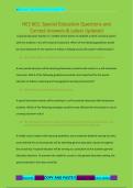 NES 601&colon; Special Education Questions and  Correct Answers & Latest Updated