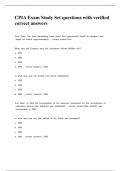 CPIA Exam Study Set questions with verified correct answers&period;