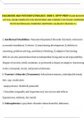 DIAGNOSIS AND PSYCHOPATHOLOGY&semi; DSM 5- EPPP PREP EXAM NEWEST ACTUAL EXAM COMPLETE 330 QUESTIONS AND CORRECT DETAILED ANSWERS WITH RATIONALES &lpar;VERIFIED ANSWERS&rpar; &vert;ALREADY GRADED A&plus;