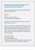 PASS CCRN TESTBANK &sol;2024-2025 ACTUAL COMPLETE EXAM  QUESTIONS AND CORRECT DETAILED ANSWERS &lpar;VERIFIED ANSWERS &rpar; ALREADY GRADED A&plus;&period;