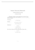 Examen de sistema de ecuaciones diferenciales