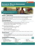 Study guide - NR 509 Shadow Health All Modules Cases Instructor Keys.