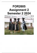 FOR2605 Assignment 2 Semester 2 2024 - DUE 19 September 2024