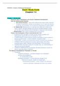 CHD 3243 - Exam 1-3 Study Guide.