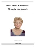 Case Study JoAnn Smith, 68 years old, Acute Coronary Syndrome (ACS) Myocardial Infarction (MI), (Latest 2021) Correct Study Guide, Download to Score A