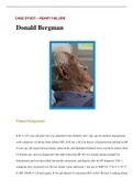 Case Study HEART FAILURE, Donald Bergman, 67-year-old, (Latest 2021) Correct Study Guide, Download to Score A