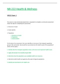 NR222 &sol; NR 222 Exam 1 &lpar;Latest 2021&rpar;&colon; Health & Wellness -  Chamberlain