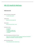 NR222 &sol; NR 222 Exam 1 &lpar;Latest 2021&rpar;&colon; Health & Wellness -  Chamberlain