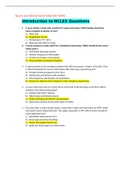 NCLEX LIVE-REVIEW QUESTIONS POR TEMAS / NCLEX LIVE-REVIEW TEST BANK / ATI NCLEX LIVE-REVIEW - Guaranteed A+ guide.